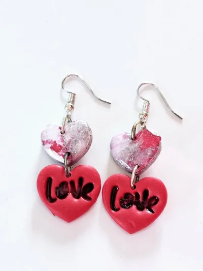 Boucles d'oreilles 2 Love