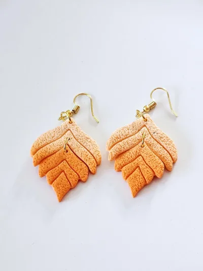 Boucles d'oreilles Feuillage dégradé