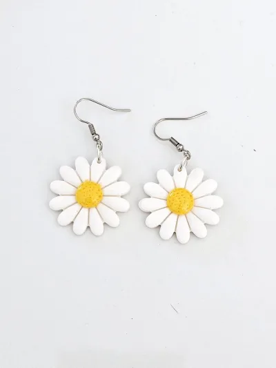 Boucles d'oreilles Pâquerette