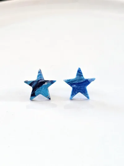Boucles d'oreilles Puces Etoile
