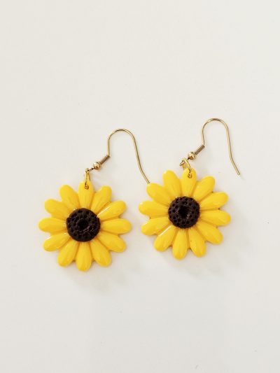 Boucles d'oreilles Tournesol